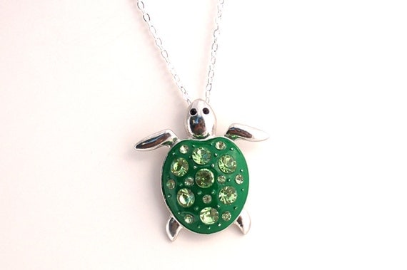 Enamel Turtle Necklace Buy 3 Get 1 Free by BrittanyChavers on Etsy
