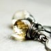 Citrine Earrings - Oxidized Silver - Yellow - Handmade Jewelry - Gemstone Earrings - Birthstone - Citrine Jewelry