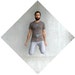 Mens tshirt - brown and turquoise - S/M/L/XL - bow and arrow print on American Apparel track tees - THE HEADHUNTER