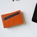The Small Francis Wallet in Pumpkin Orange