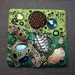 Mosaic Art Tile, Sea Turtle Found Object Art