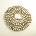 Vintage Glass Bead Garland Christmas Silver