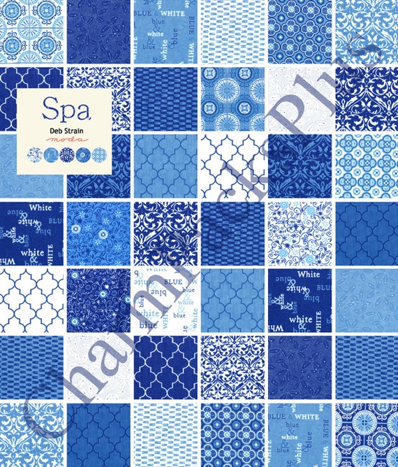 SPA Moda Charm Pack Five Inch Quilt Fabric Squares by charmpacks