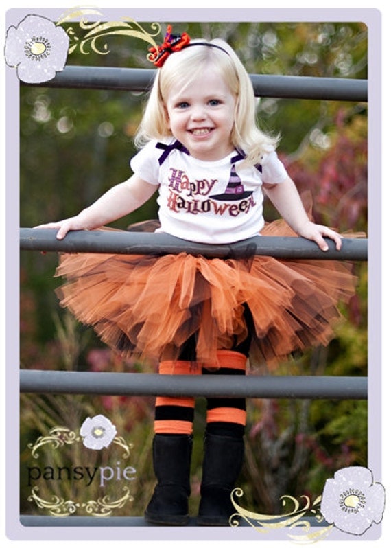 Orange And Black Tutu Set Halloween Tutu Costume Tutu Toddler