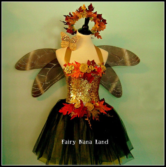 Items similar to Fairy Costume - The Gilded Woodland Faerie - adult ...