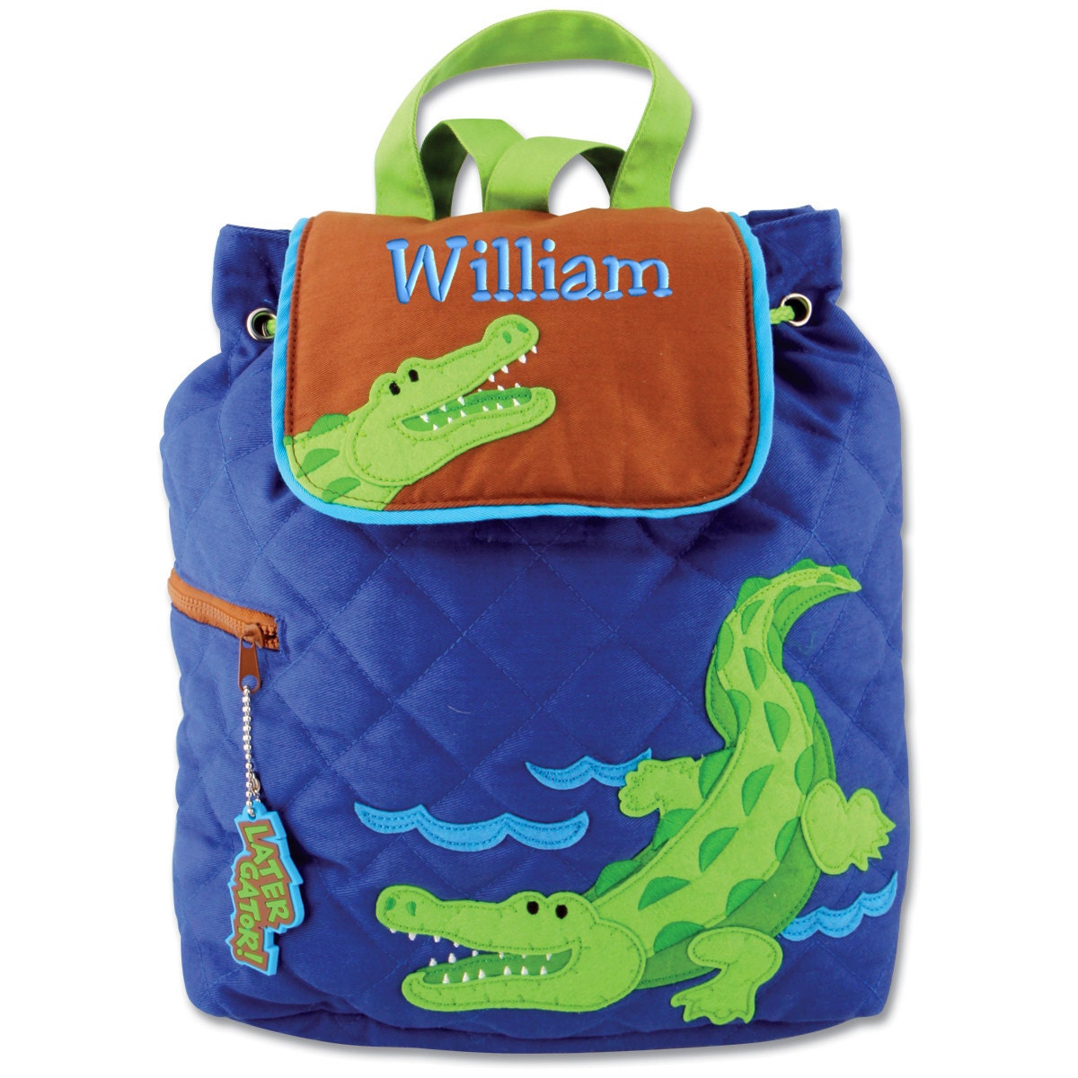 Children Backpack Personalized Alligator Stephen Joseph