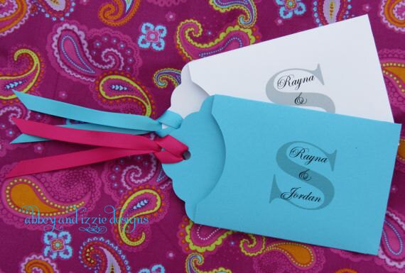 Monogrammed Wedding Favors - Lottery Ticket Holder Il_570xn