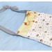 Flannel Carrying Pouch for Hedgehog And Other Small Animals - Hedgehog print