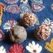 3 Natural Rudraksha as found in Nature - sacred beads