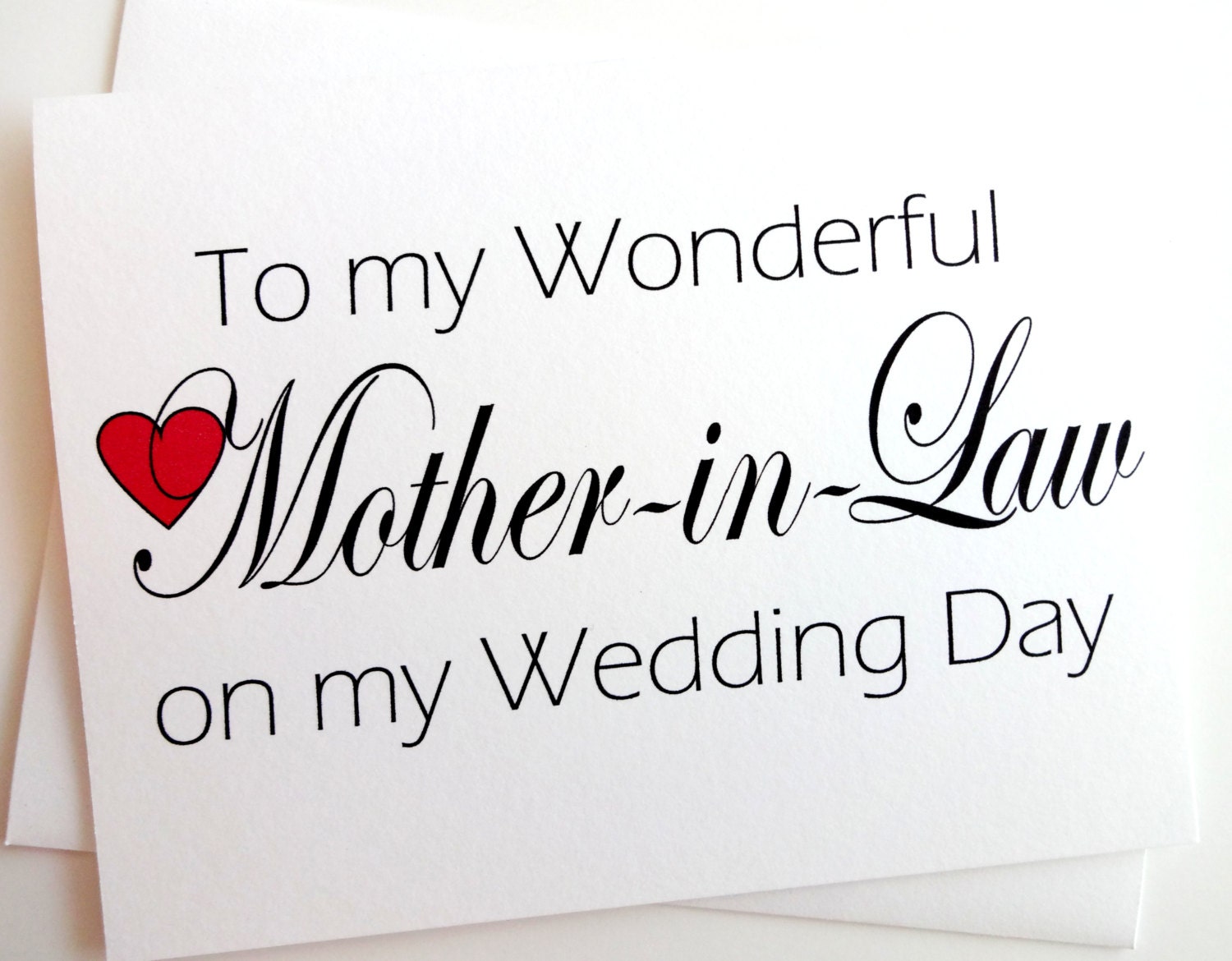 Wedding Thank You for Mother-in-Law Card by lilcubby on Etsy