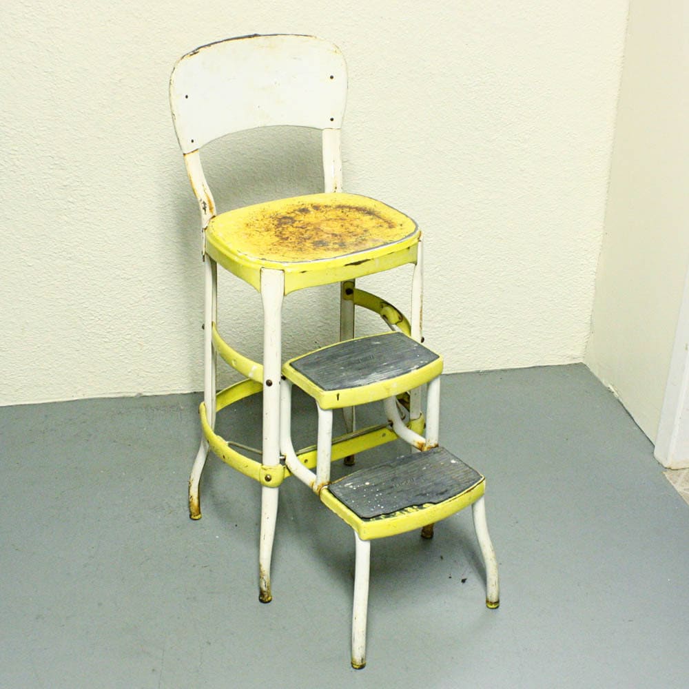 Vintage stool step stool kitchen stool Cosco chair