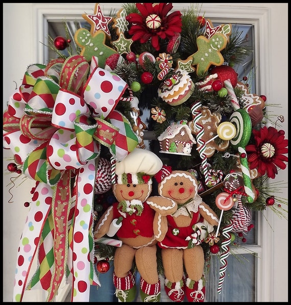 items similar to gingerbread wreath christmas wreath items similar to gingerbread wreath christmas wreath
