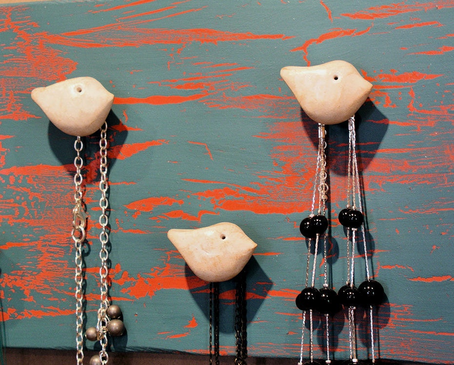 Jewelry Wall Hooks Necklace and Scarf Organizer Handmade