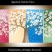 Sale- Original oil abstract landscape Painting white cherry blossom Palette Knife four seasons tree art "Spring Blossom" by qiqigallery