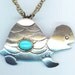 Vintage Sterling Silver Turtle Pendant / Brooch . Southwestern Turquoise . Mexico Mexican - Lovely Companion by enchantedbeas on Etsy