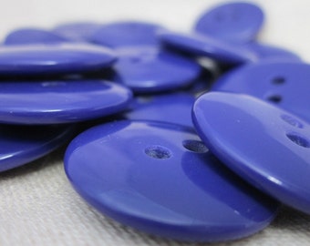 Plain Gloss Dark Purple Buttons 20mm 24 pieces