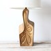 Unique Mid Century Ceramic Gold Lamp by Phil Mar