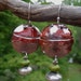 copper, silver and magnasite fold formed earrings