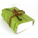 Apple Green Chunky Leather Journal (lg)-