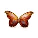 Vintage Butterfly Brooch, Cloisonne Enamel Pin