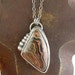 Reserved - Flowering Tube Onyx Pendant Sterling Silver