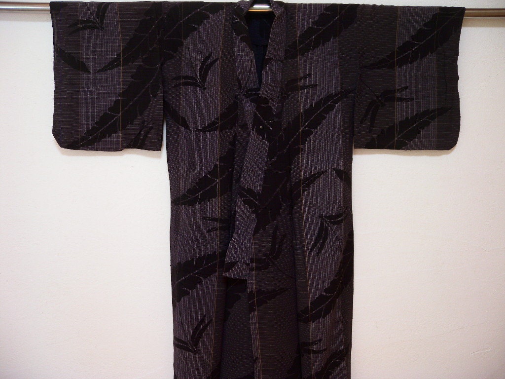 Vintage kimono 2446 hitoe summer silk