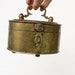 Vintage Oval Brass Cricket Box