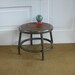 Vintage Stool Metal Industrial Ottoman