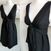 Vintage 60s Dress Mod Little Black Empire Cocktail size 34 j