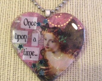 Once Upon A Time: A Fairy Tale Heart Shaped Necklace