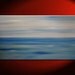 Large Abstract Seascape Painting Deep Blue Ocean Water Wall Art Oversized 60 x 30 Mails quickly