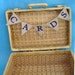 Natural Burlap and Purple CARD Bunting G0433- shabby chic wedding decoration