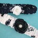 Bridal Garters, Penn State Rose Garter Set I253, football team wedding accessory