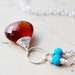 Jewelry Turquoise Jewelry Southwest Necklace Spessartite Garnet Orange Pendant Fall Fashion PoleStar