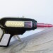 Vintage Tin Toy Space Gun Friction Flint Action Litho Ray Gun Tin Gun In Box China MF 603 1980s