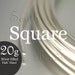 Limited Time ON SALE NOW Silver Filled Square Wire Half Hard 20 gauge, 1 troy oz (approximately 18 ft) 1/10 sterling