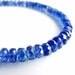 Kyanite Rondelles, Kyanite gemstone, microfaceted, dark blue, 3-6mm -- FALL SALE save 10% use code FALL10