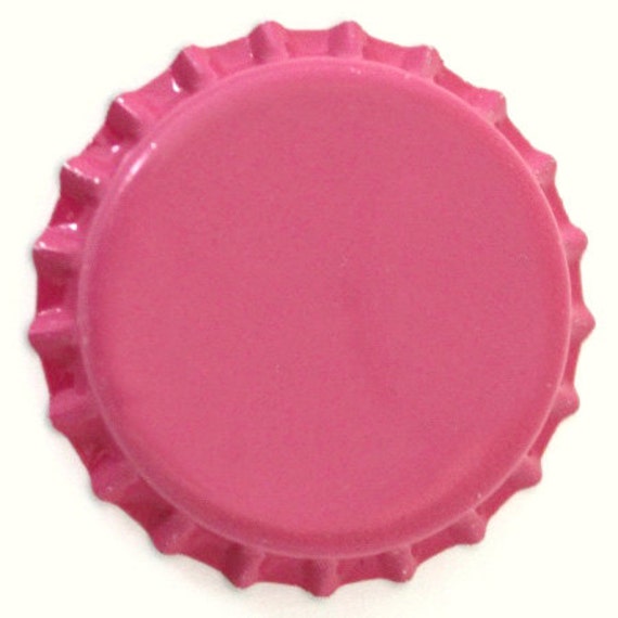 Items similar to 50 Hot Pink Bottlecaps Bottle Cap Bottlecap Caps
