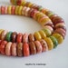 46pcs Multicolor Rondelle Turquoise - 8 inch strand