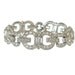 Art Deco Bracelet Rhinestone Baguette Link Vintage 1920s Wedding Jewelry
