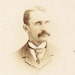 Vintage Cabinet Card Photo Man With Moustache And Strange Eyes Possibly Post Mortem Woodstock Ontario - Vernas Father