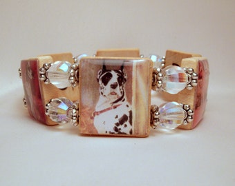 GREAT DANE Bracelet / Upcycled SCRABBLE Jewelry / Dog Lover Gift