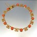 Coral Glass Art Deco Necklace Gold Celluloid Vintage 1920s Art Deco Jewelry