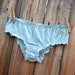 Bridal Something BLUE undie that says I Do in bling rhinestones and BRIDE on BUM Lingerie Size Medium - Ready to ship