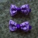Purple Circles Hair Bows