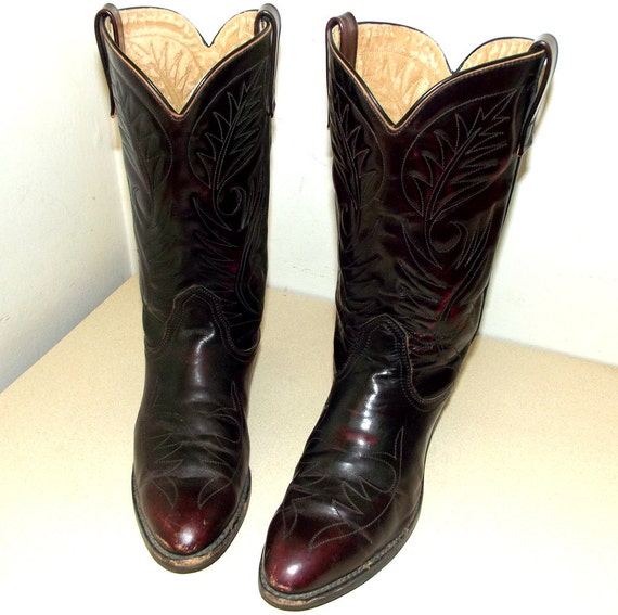 Vintage Mason brand cowboy boots with by honeyblossomstudio
