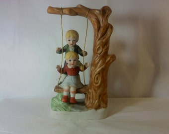 Items similar to Knick Knack, Bisque Doll Bell, Figurine, Vintage ...