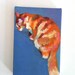 Orange Cat / Tiny canvas print