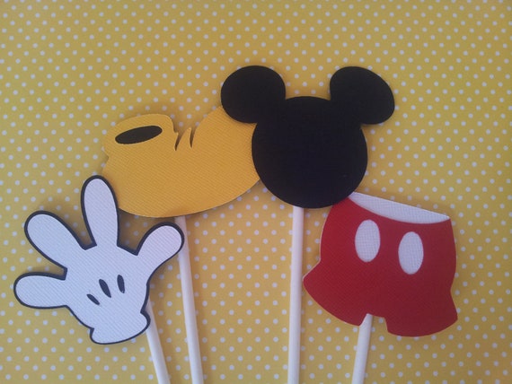 Mickey Mouse Cupcake Toppers Il_570xn