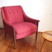 Red 1960s Mod Retro Arm Chair
